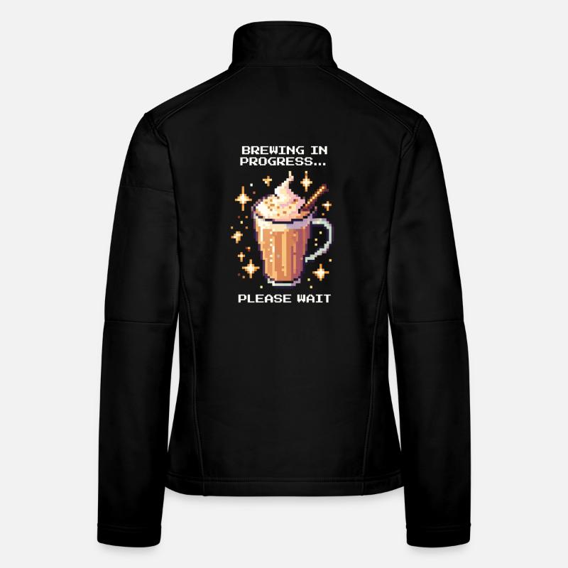 Chai brüht – bitte warten | Chai Latte Frauen Softshelljacke