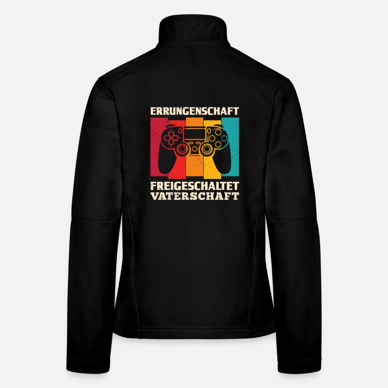 Expectant Father ACHIEVEMENT UNLOCKED Women's Softshell Jacket