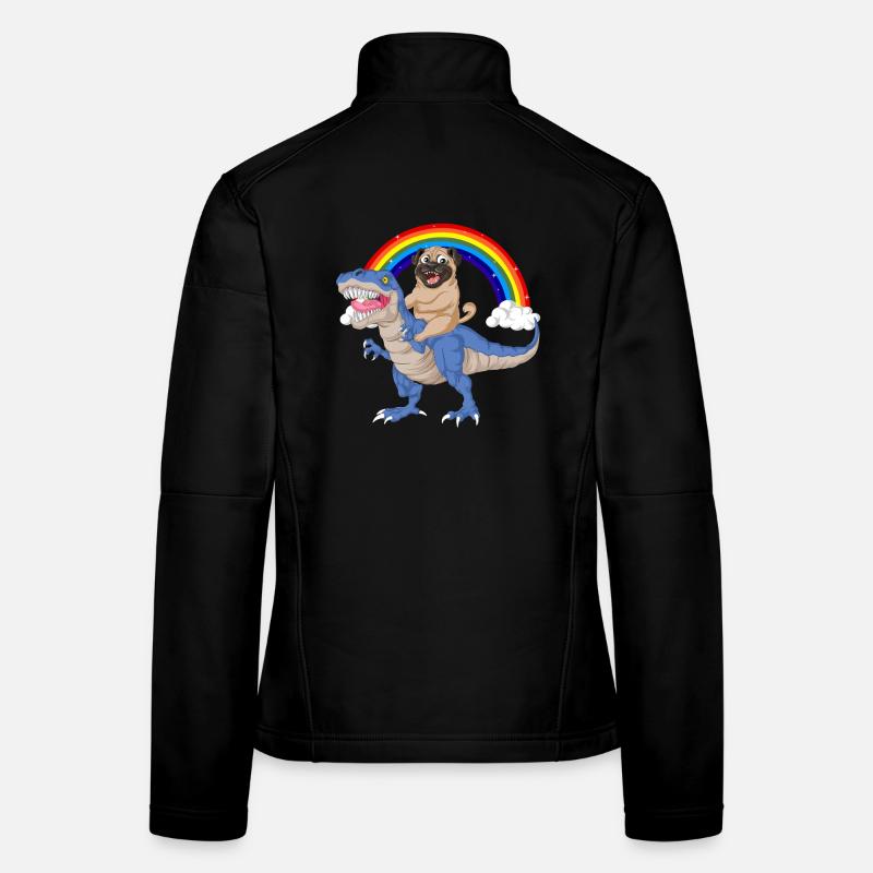 Silly Pug  Women's Softshell Jacket