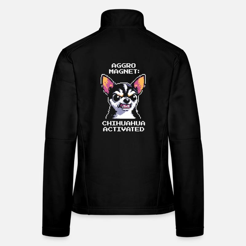 Aggro Magnet – Chihuahua activated | Dog Women's Softshell Jacket