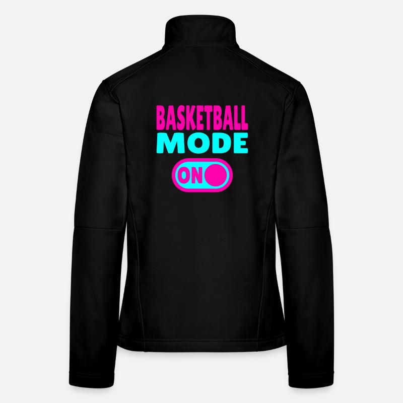 Mode basket activé – Pour les joueurs et les vrais fans Veste en tissu softshell Femme
