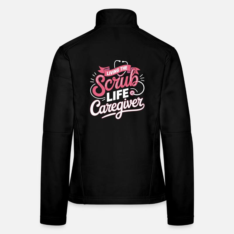 Devise du soignant Scrub Life Veste en tissu softshell Femme