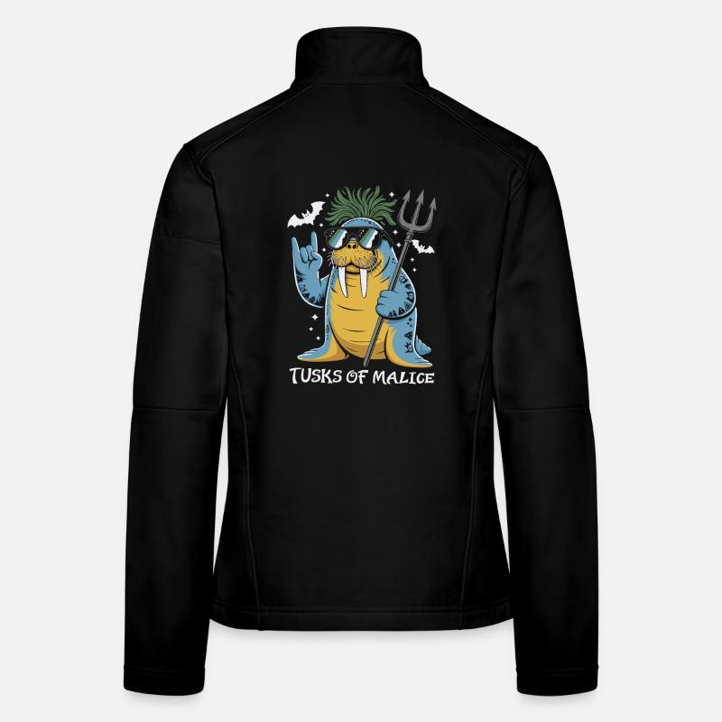 Walross Punk Rocker Halloween  Frauen Softshelljacke