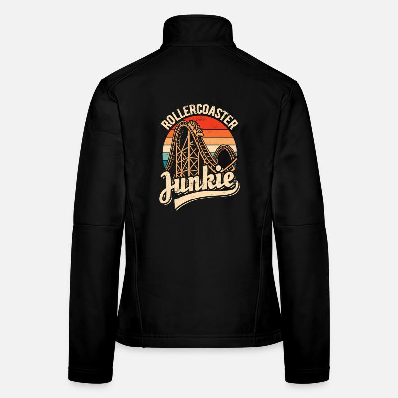 Rollercoaster Junkie - Roller Coaster - Loop Women's Softshell Jacket