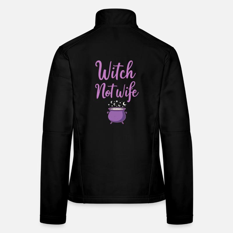 Hexe statt Ehefrau Halloween Spruch Zitat Frauen Softshelljacke