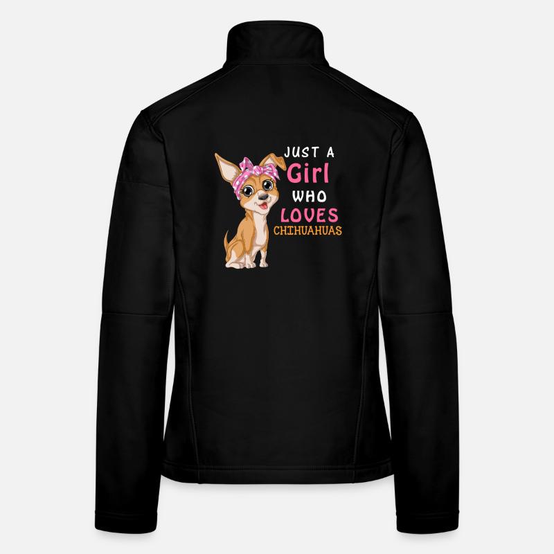 Nur ein Mädchen, das Chihuahua liebt Frauen Softshelljacke