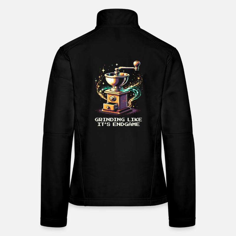 Fin de partie | Café expresso Veste en tissu softshell Femme