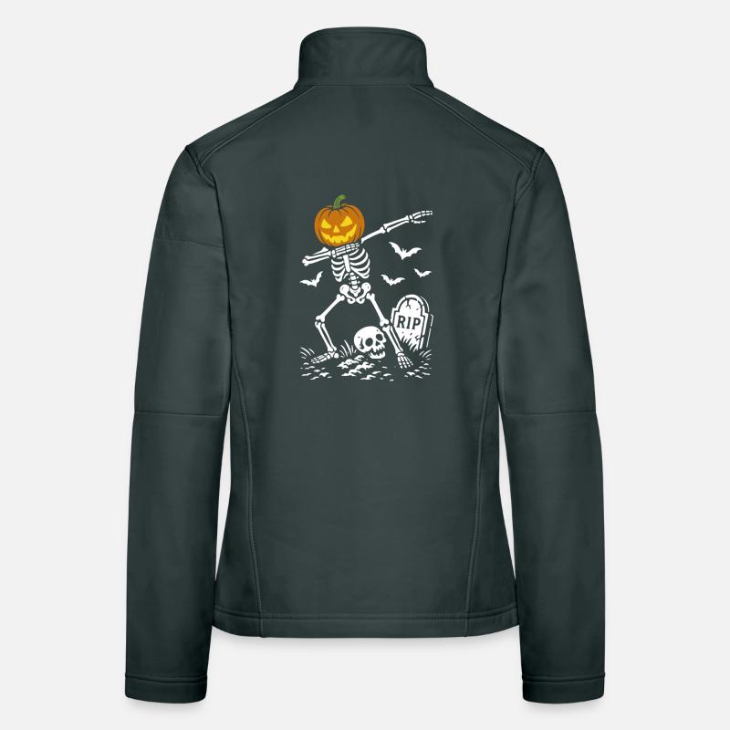 Halloween Dab Dance Skeleton - Dabbing Pumpkin - RIP Women's Softshell Jacket