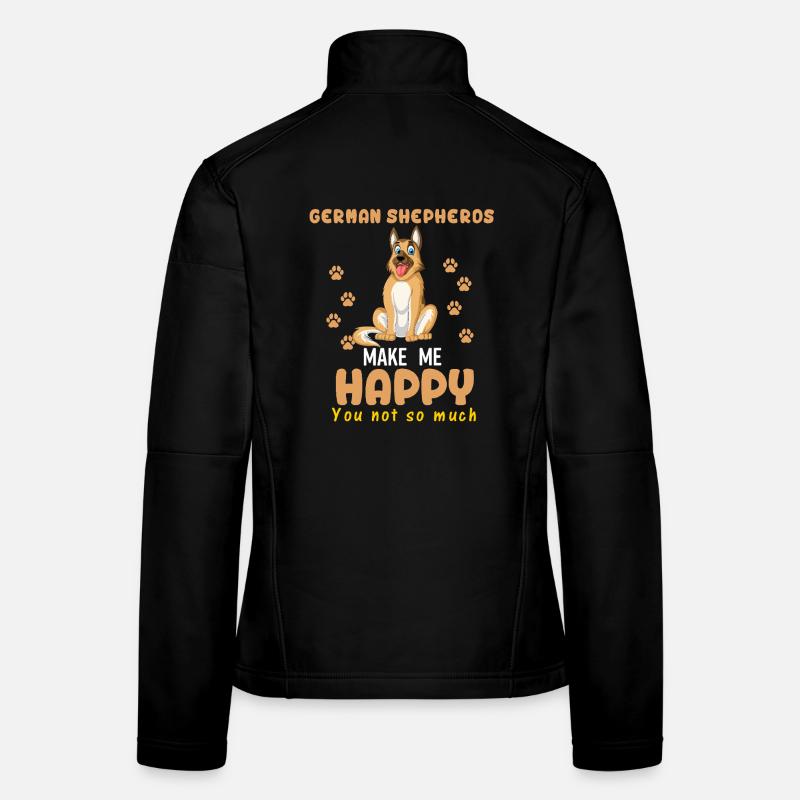 Deutscher Schäferhund Glück Frauen Softshelljacke