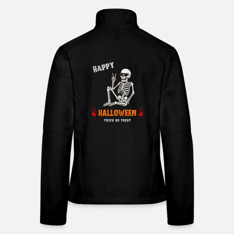 Halloween SPruch mit Skelett Frauen Softshelljacke