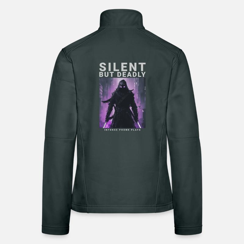 Silent But Deadly Anime Gamer Phonk Gift Women's Softshell Jacket