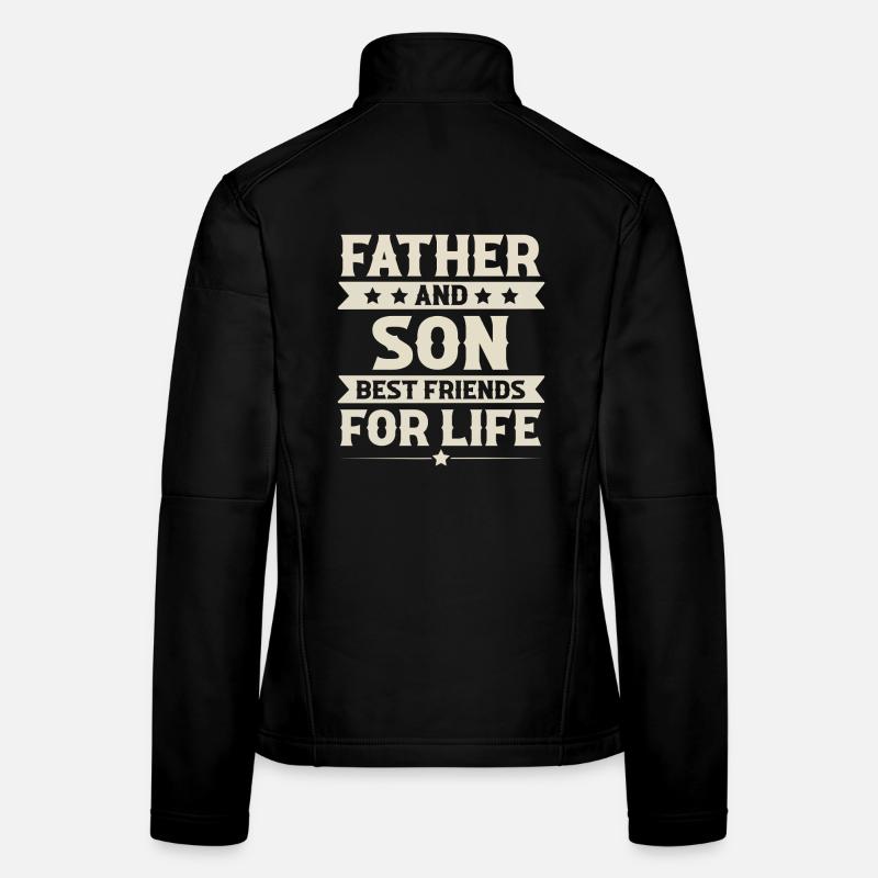 Father and son Women's Softshell Jacket
