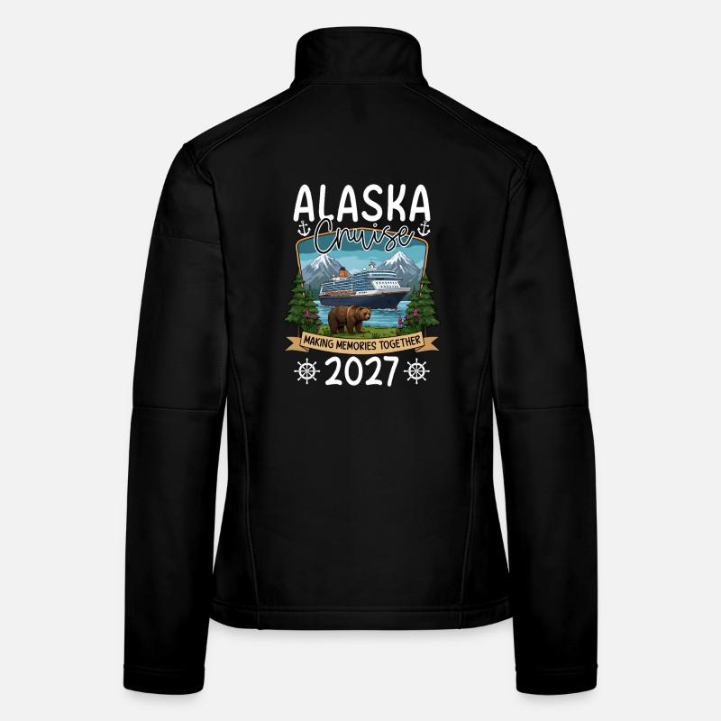 Alaska Kreuzfahrt Erinnerungsdesign Frauen Softshelljacke