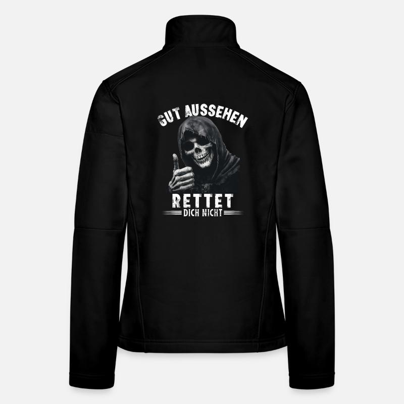 Dire qu'être beau ne vous sauvera pas, Grim Reaper Veste en tissu softshell Femme