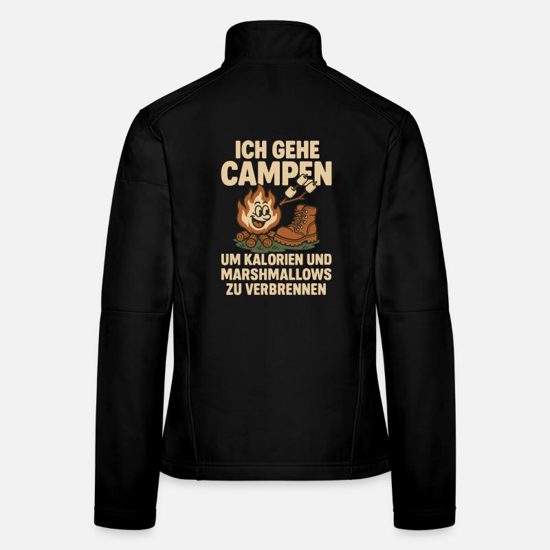 I Go Camping For Calories And Marshmallows Women's Softshell Jacket