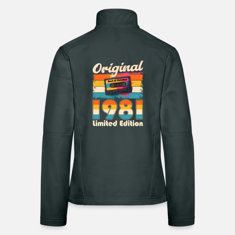 Cassette du 44e anniversaire, octobre 1981 Veste en tissu softshell Femme