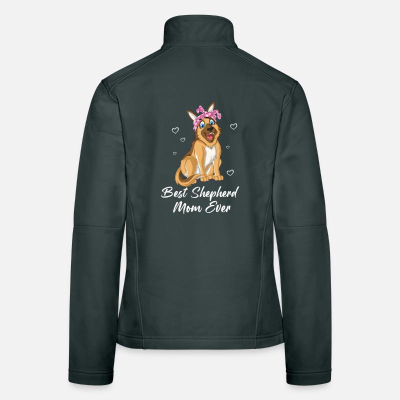 Best Shepherd Mom Ever – German Shepherd Dog Lover Women's Softshell Jacket