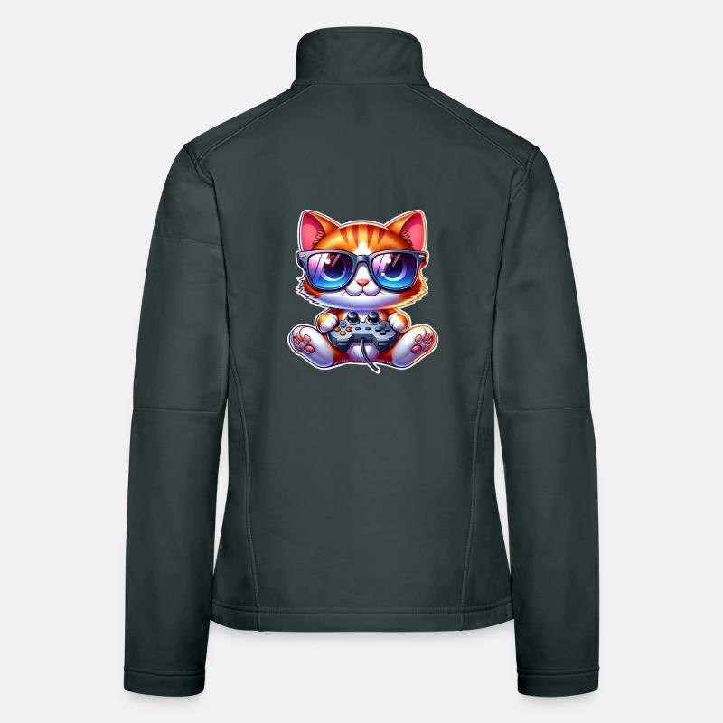 Chat de jeu Veste en tissu softshell Femme