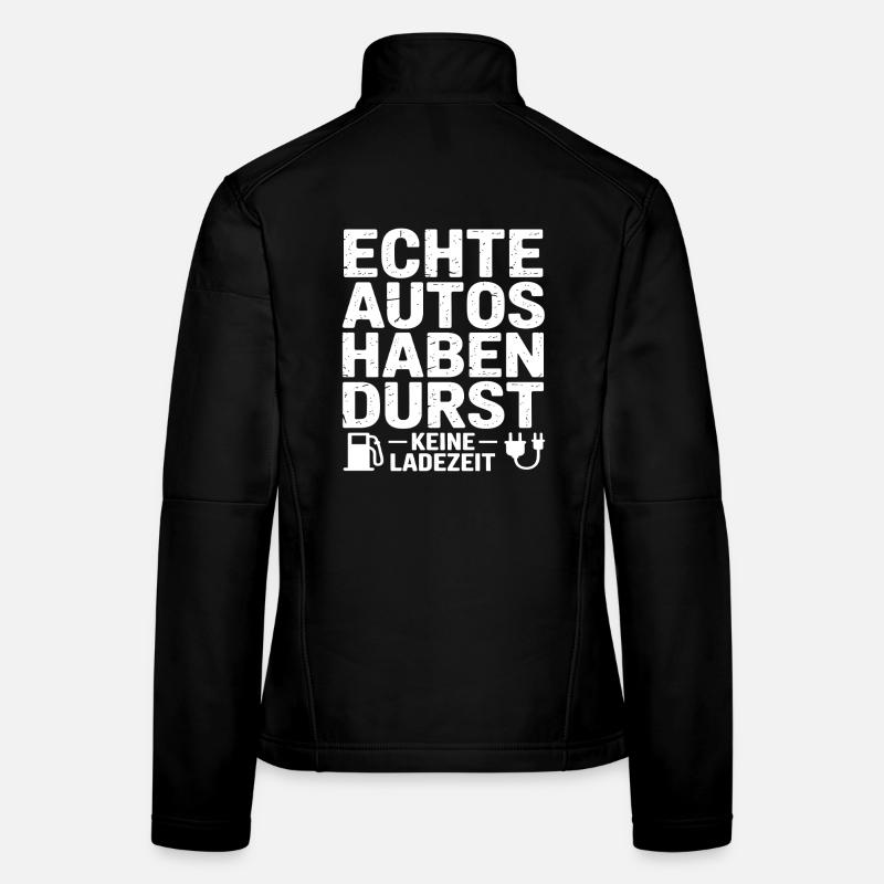 Voitures à essence Veste en tissu softshell Femme