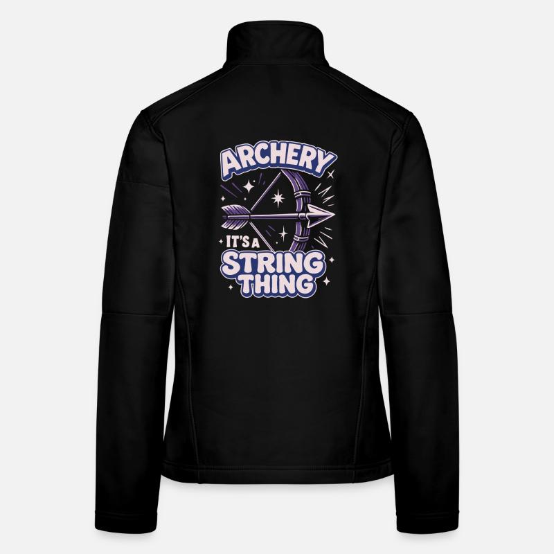 Bogenschießen Eine Sache Der Sehne Bogenschütze Frauen Softshelljacke
