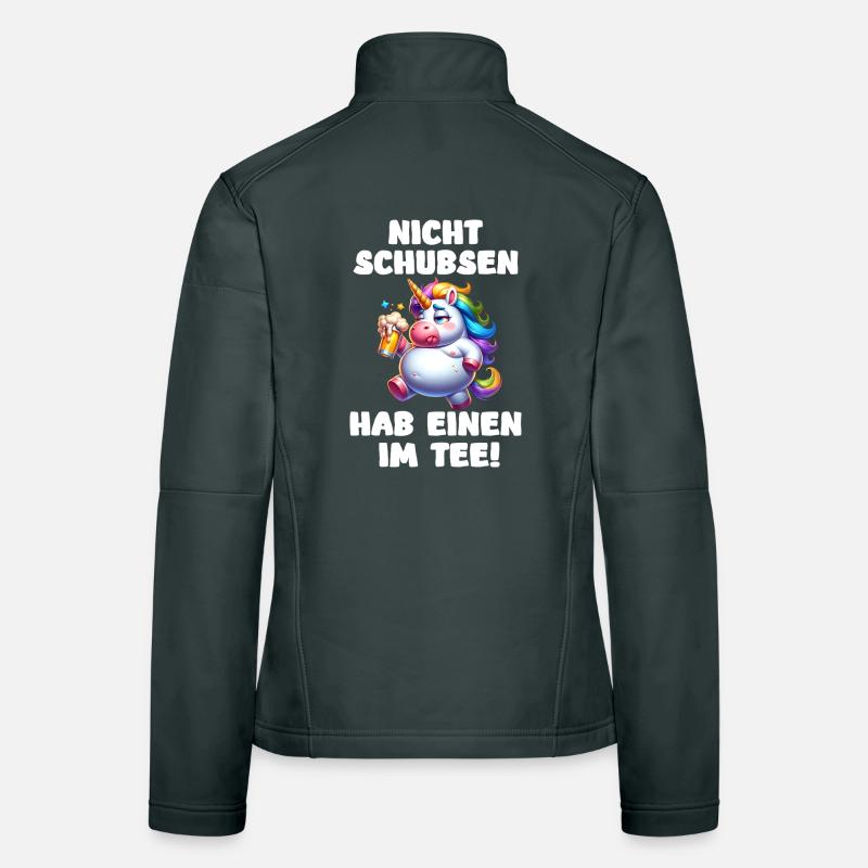 Don't Push - Drunk Unicorn Women's Softshell Jacket