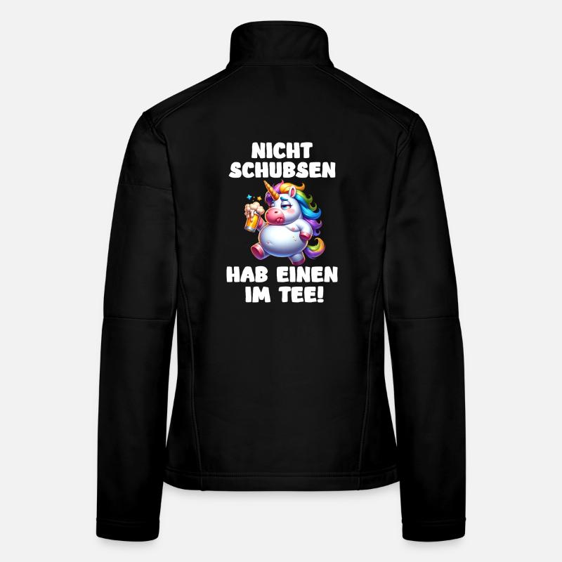 Don't Push - Drunk Unicorn Women's Softshell Jacket