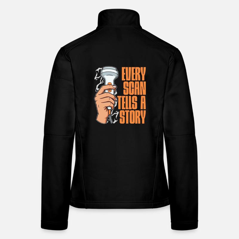 échographiste Chaque scan raconte une histoire Échographie Veste en tissu softshell Femme