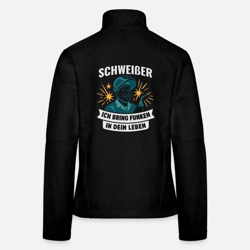 Welding Welder Saying Welding Gift Women's Softshell Jacket