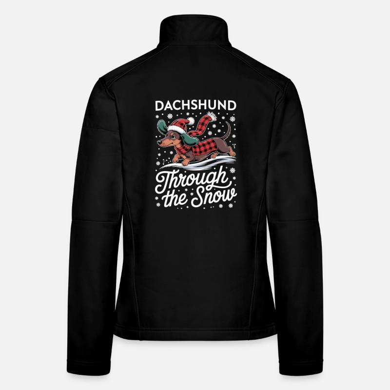 Dackel Weihnachten Shirt Frauen Softshelljacke