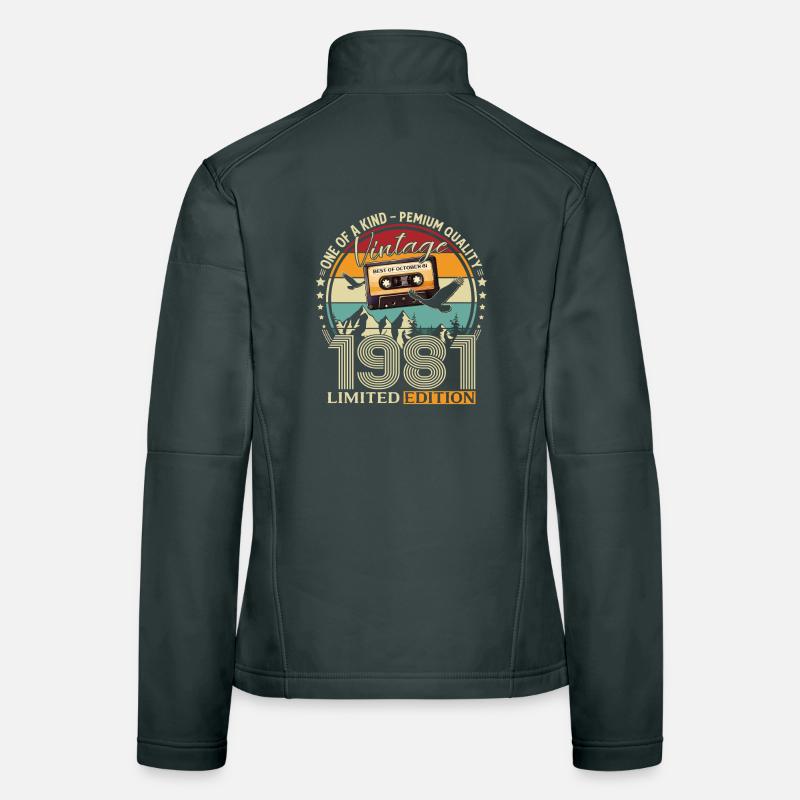 Cassette du 44e anniversaire, octobre 1981 Veste en tissu softshell Femme