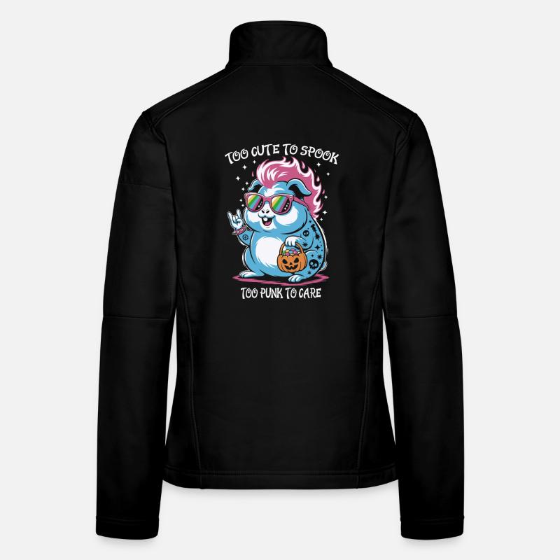 Punk hamster with sunglasses for Halloween Women's Softshell Jacket