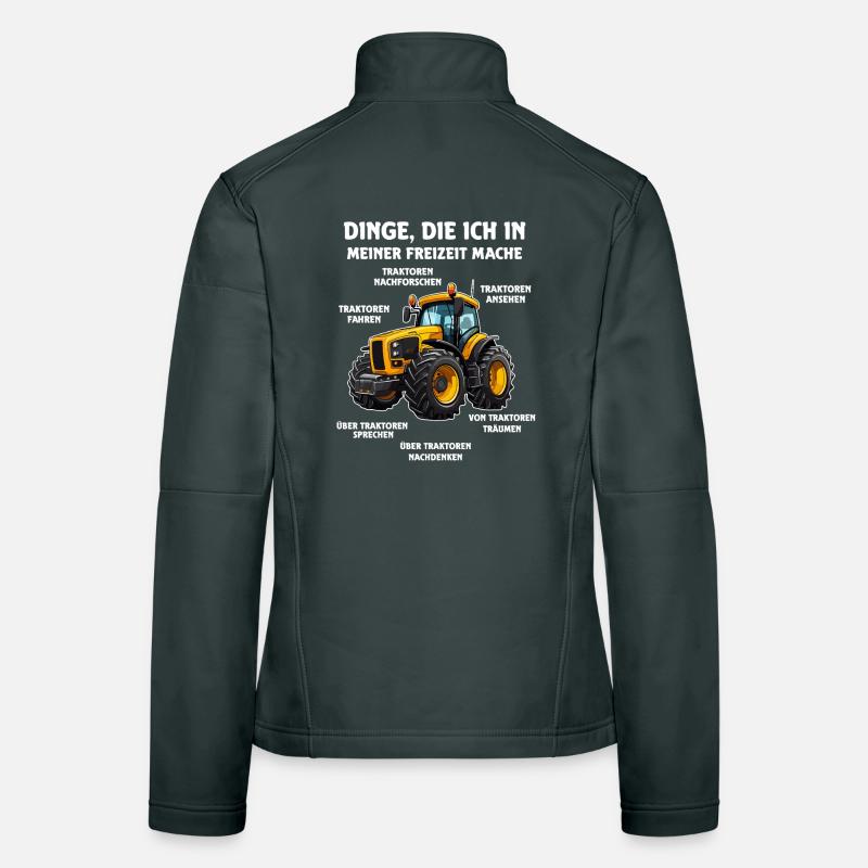 Dinge die ich meiner Freizeit mache Tractor  Frauen Softshelljacke