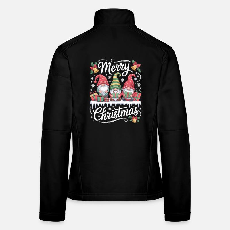 Weihnachts T-Shirt mit drei Gnomen Frauen Softshelljacke