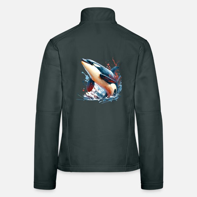 Orca Killer Whale Women's Softshell Jacket