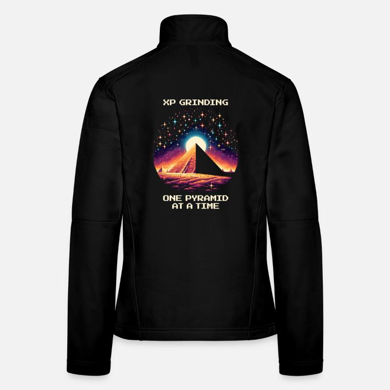 XP Grind: Pyramid by Pyramid | Egypt RPG Women's Softshell Jacket