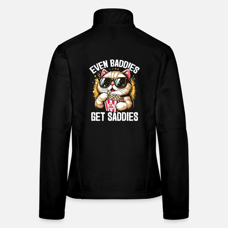 Cooles Katzen-Meme – Auch Bösewichte werden Traurige Lustiger Pop Frauen Softshelljacke