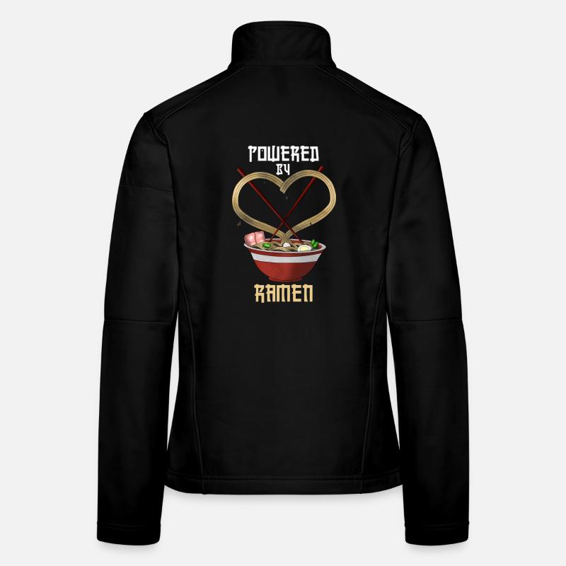Propulsé par Ramen Funny Tee Veste en tissu softshell Femme