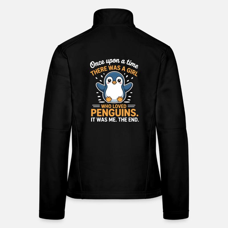 Pinguin süßer Spruch Frauen Softshelljacke