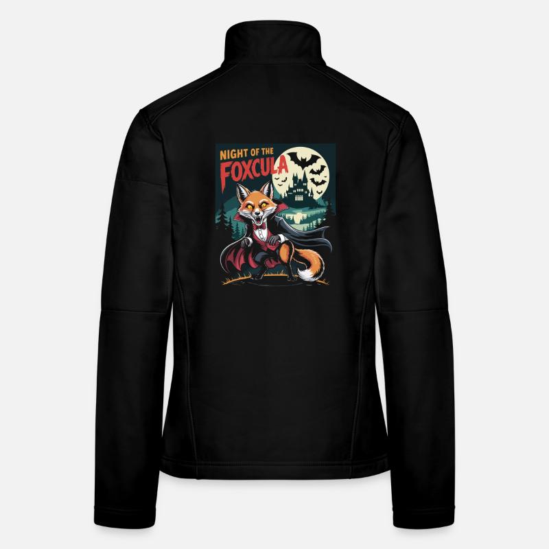 Nuit du renard au château avec des vampires Veste en tissu softshell Femme