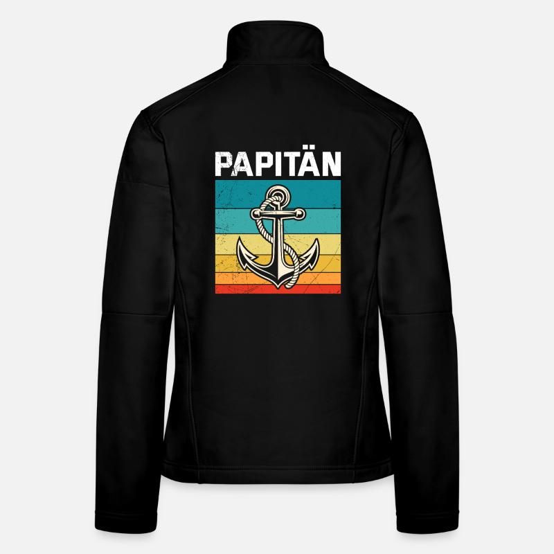 Futur Père PAPITAN Rétro Drôle Veste en tissu softshell Femme
