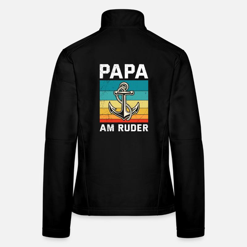 Future Dad PAPA À LA BARRE Rétro Drôle Veste en tissu softshell Femme