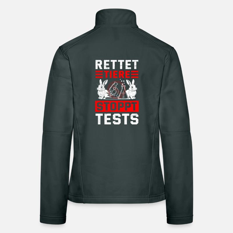 Animal welfare SAVE ANIMALS STOP TESTING Free Women's Softshell Jacket