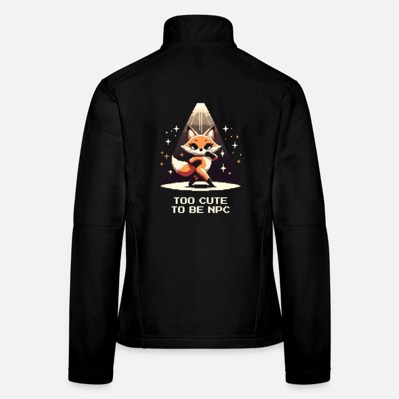 Too Cute to Be an NPC | Fox, RPG Women's Softshell Jacket