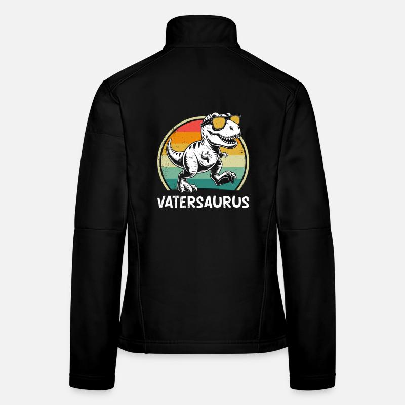 Bald Papa VATERSAURUS Retro Lustiges Frauen Softshelljacke