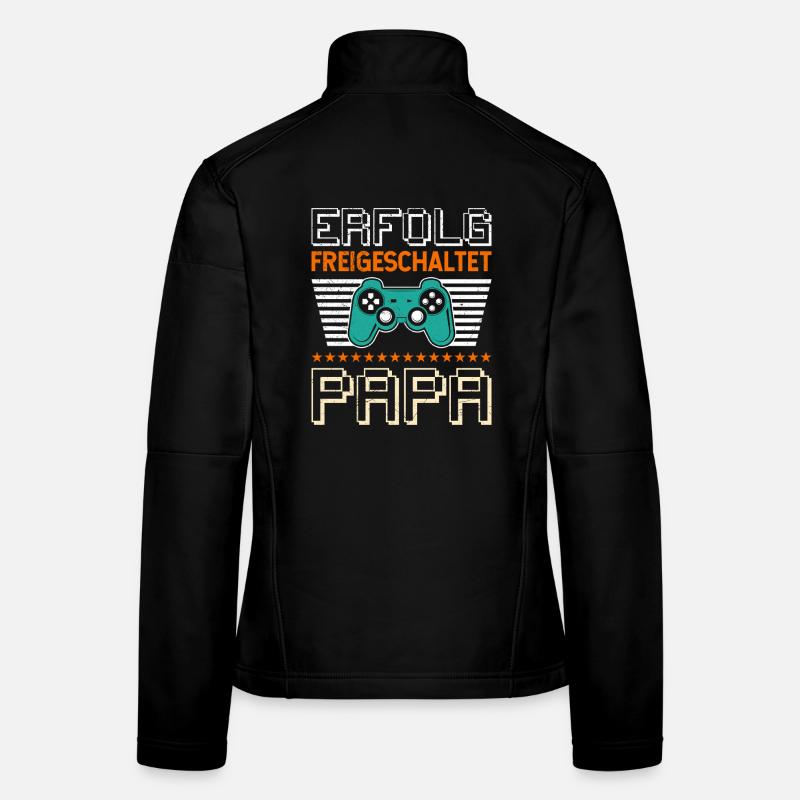 Gambler Dad ACHIEVEMENT UNLOCKED Funny Women's Softshell Jacket