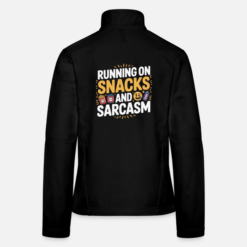 Laufen, Snacks und Sarkasmus Frauen Softshelljacke