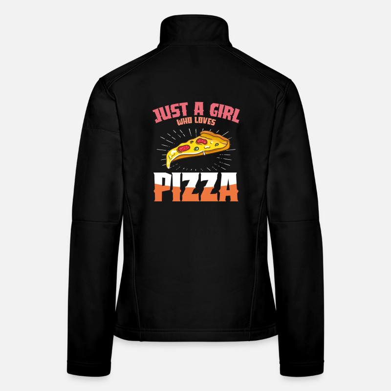 Pizza Liebe Mädchen Design Frauen Softshelljacke