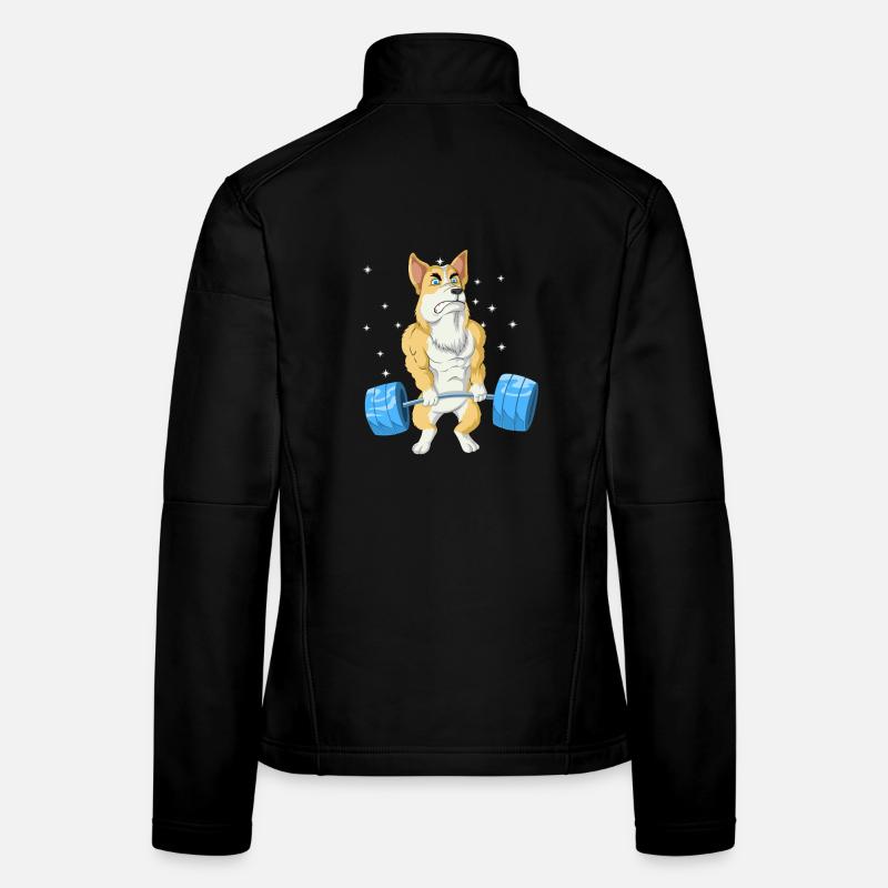 Haltérophilie Corgi Veste en tissu softshell Femme