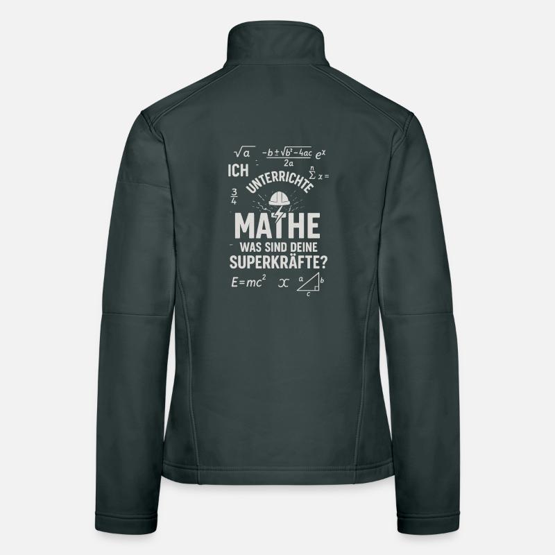 Math Superpowers – I Distinguish Math Teachers Women's Softshell Jacket