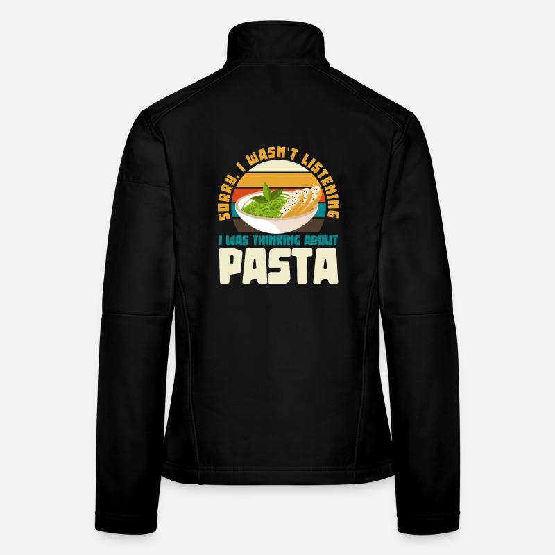 Ich dachte an Pasta Retro-Design Frauen Softshelljacke